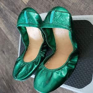 Tieks Emerald Green size 10 - barely worn